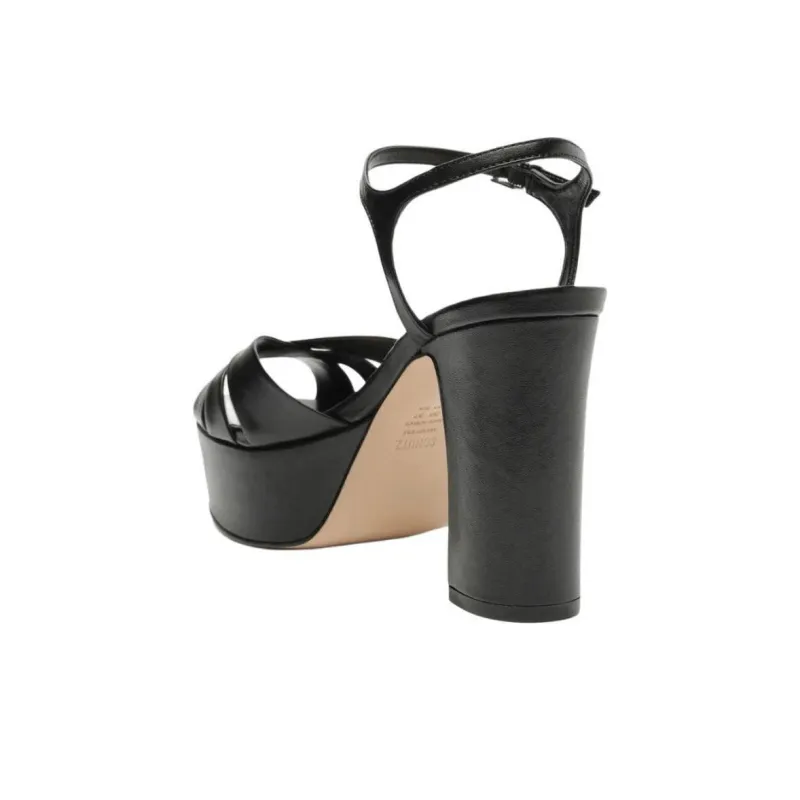 Schutz Keefa Strap Sandals 10.5cm Women's Black-3