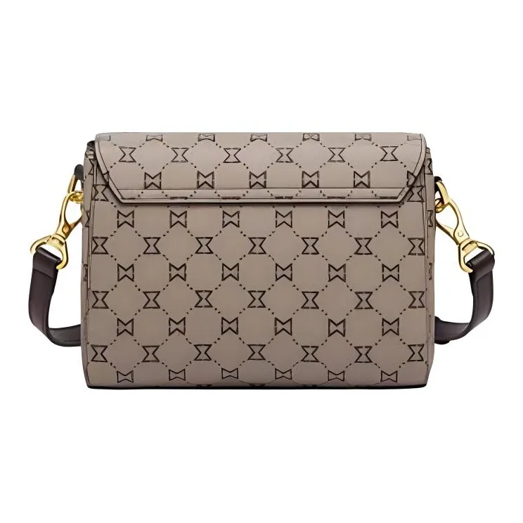 MashaLanti PVC Crossbody Bag Shoulder Bag Small Size Women's Light Coffee-3
