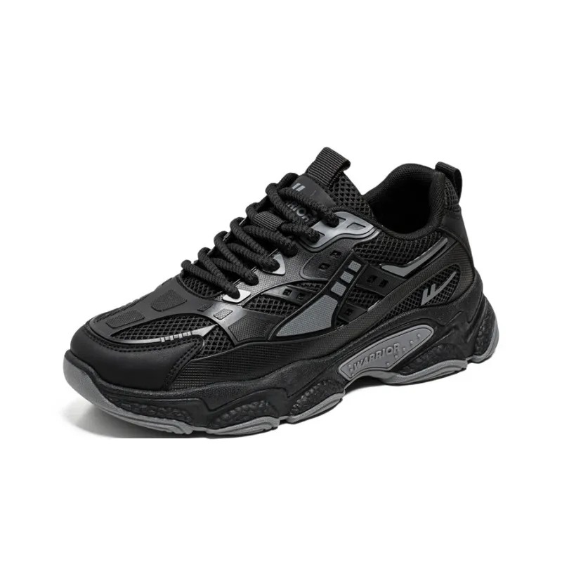WARRIOR Chunky Sneakers Men Low Top Gray-2