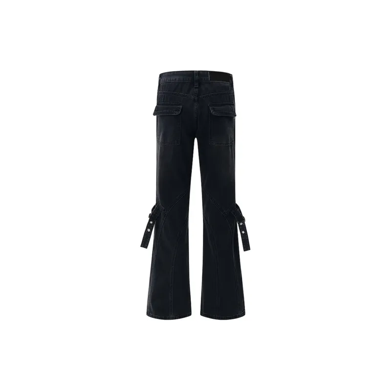 COOLALPACA Loose Fit Bootcut Jeans Unisex-1