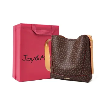 Joy&Mario PVC Trendy High-Quality French Commuter Bag Regular Women's Coffee/Ecru/Matcha