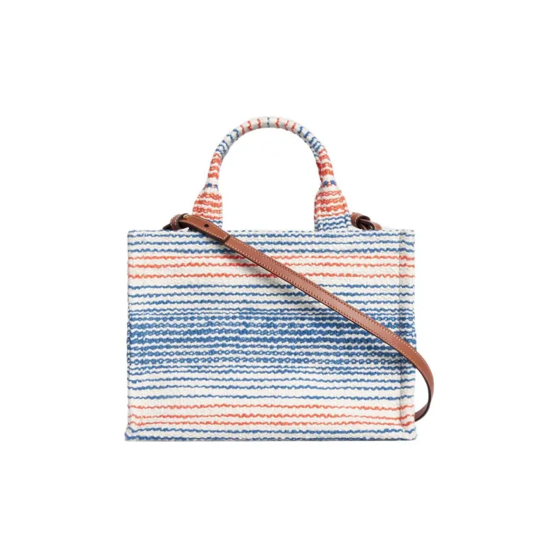 CELINE Cabas Thais Fabric Tote Bag Shopping Bag Handbag Small Size Women's Multicolor-2