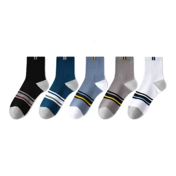 Lan Miao Mid Calf Socks Men's 5 Pack