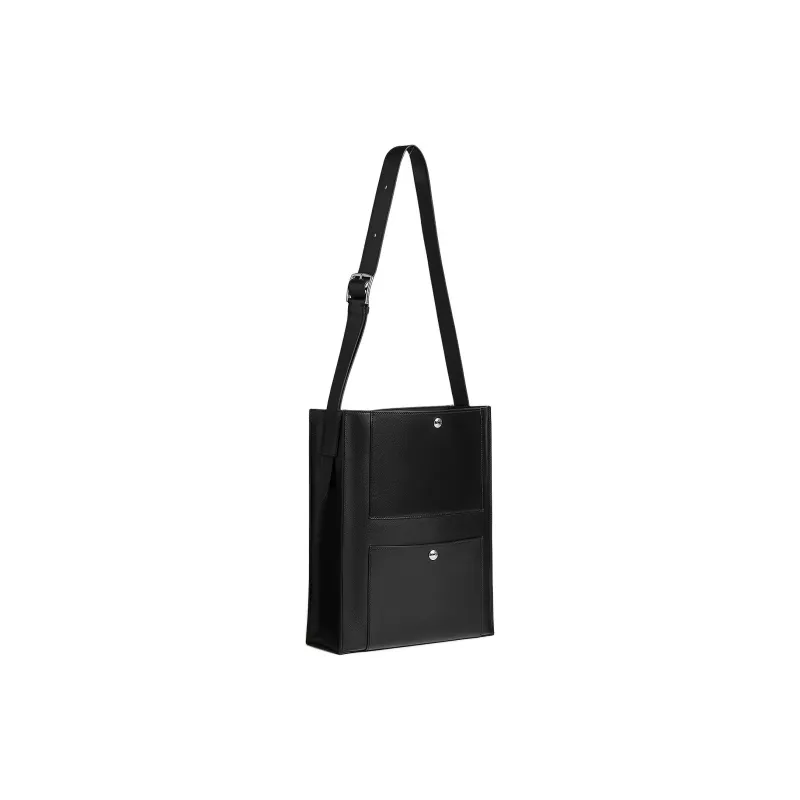 HERMES Evergrain Calfskin Tote Bag Shopping Bag Shoulder Bag Crossbody Bag Handbag Men's 89 Noir Black-1