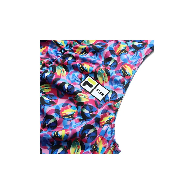 Msgm X FILA Sleeveless Sports Shirts Women's Multicolor-3