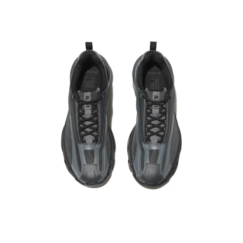 FILA REPLICA Anti Slip Wear Resistant Low Top Casual Shoes Unisex Gray-3