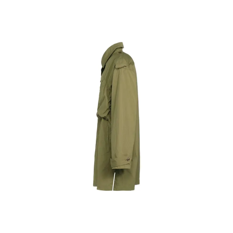 Yohji Yamamoto Ground Y FW24 Trench Coat Unisex Khaki-3