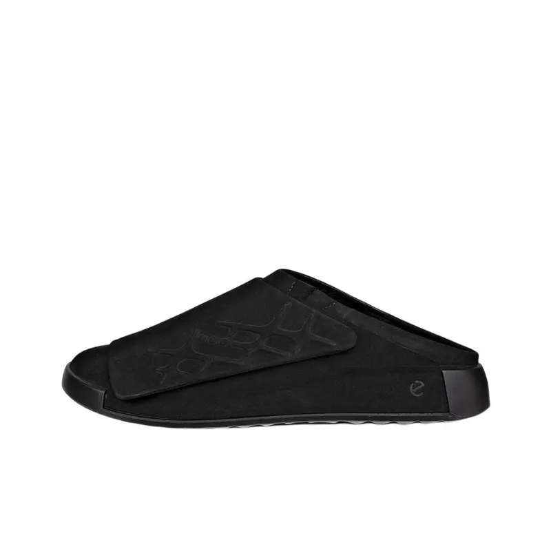 Ecco Abrasion Resistant Closed Toe Slippers Men's Black-0