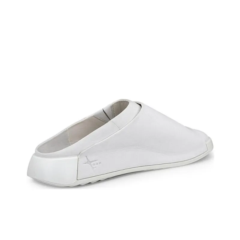 Ecco Abrasion Resistant Closed Toe Slippers Men's Gray White-3