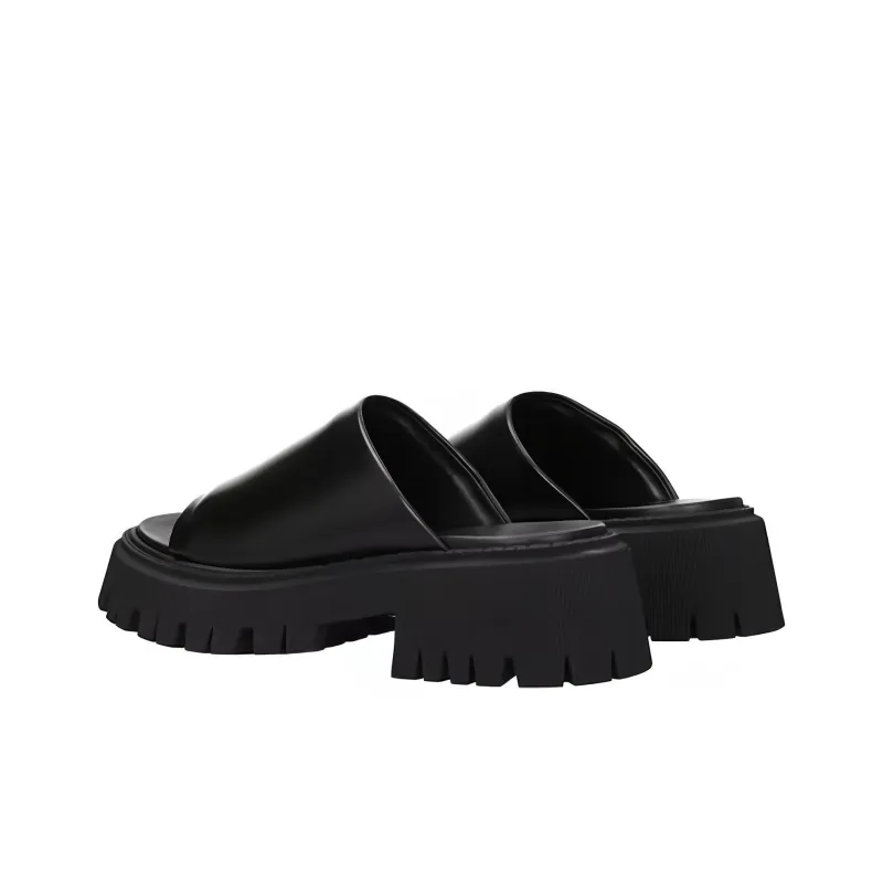 Balenciaga Slide Slippers Men's Black-2