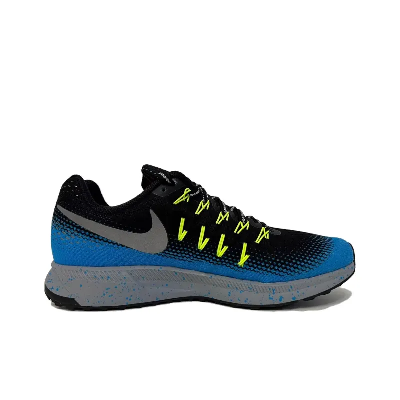 Nike Pegasus 33 Anti Slip Wear Resistant Low Top Running Shoes Unisex White Blue-1