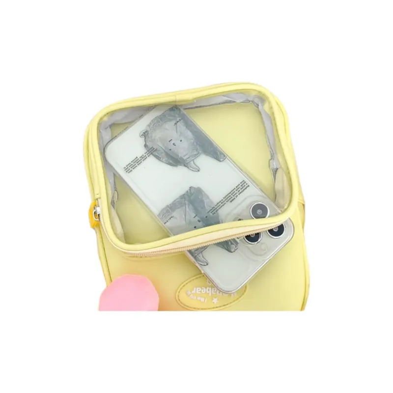 XOKY PU Backpack Medium Size Women's Yellow-2
