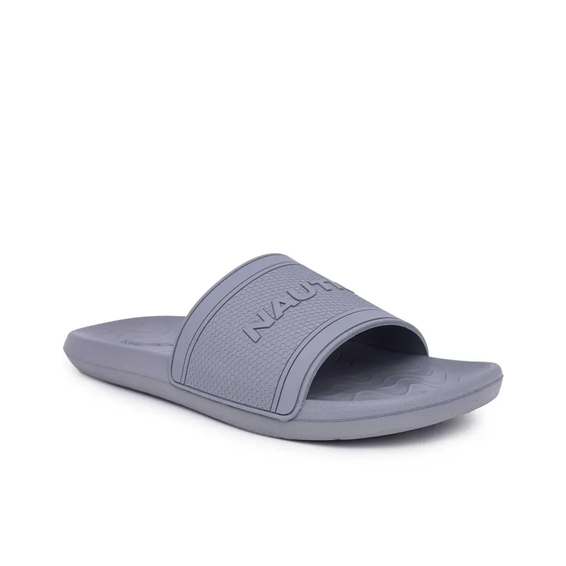 NAUTICA Slip-Resistant Slide Slippers Men's Light Blue-1
