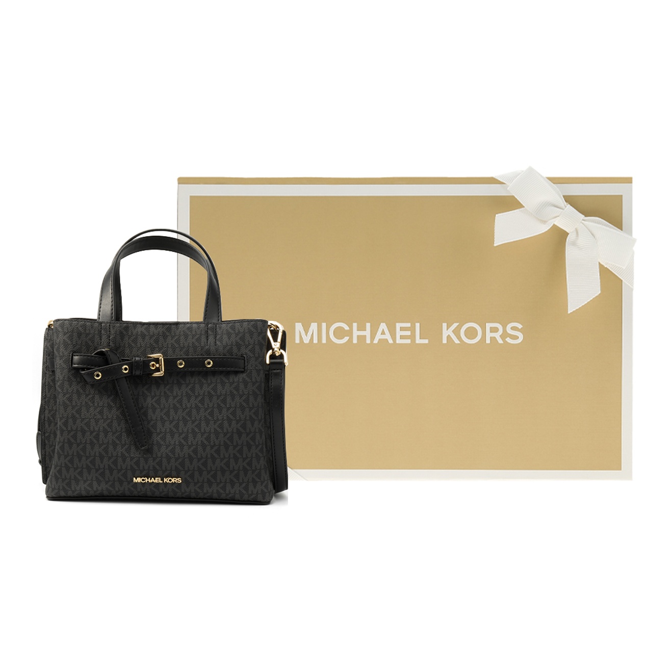 MICHAEL KORS Canvas Crossbody Bag Small Size Women's Black MICHAEL KORS Canvas Crossbody Bag Small Size Women's Black