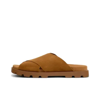 CAMPER Brutus Slip Resistant Slide Slippers Men's Brown