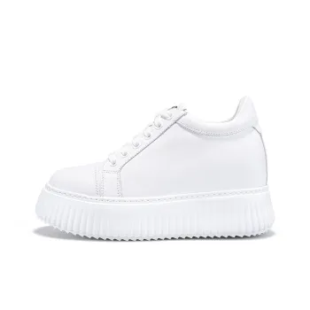 IiJin Slip Resistant Height Increasing Low Top Skateboard Shoes Women's