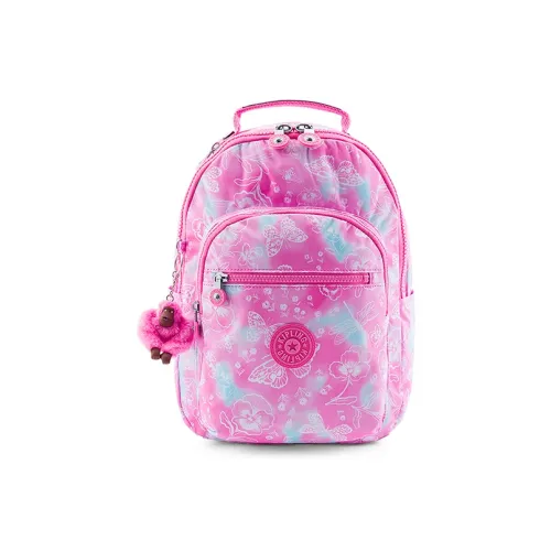 Kipling Backpacks Dream Butterfly Pink Cloud Print