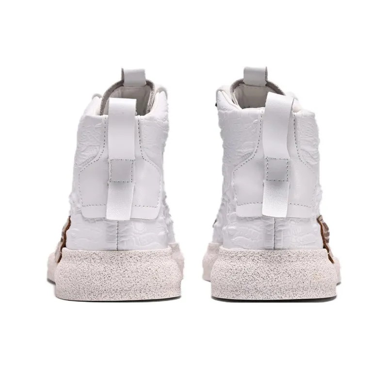 Crocodile High-Top Skateboard Shoes Men's-2
