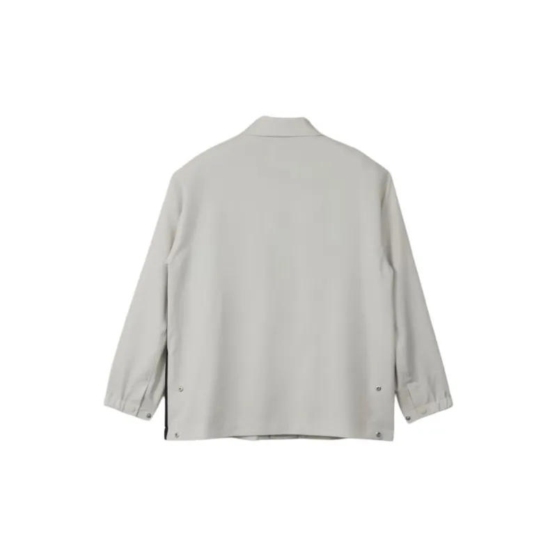 Y 3 3 Stripes Collared Button Up Jacket-1