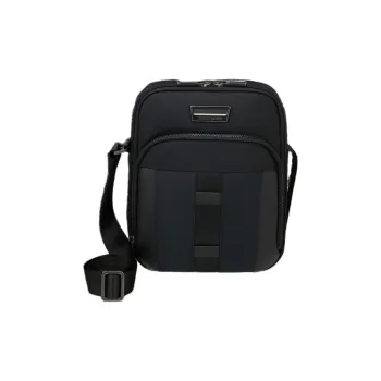 SAMSONITE Nylon Shoulder Bag, Crossbody Bag Medium Size Men's Black