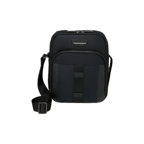 SAMSONITE Nylon Shoulder Bag, Crossbody Bag Medium Size Men's Black