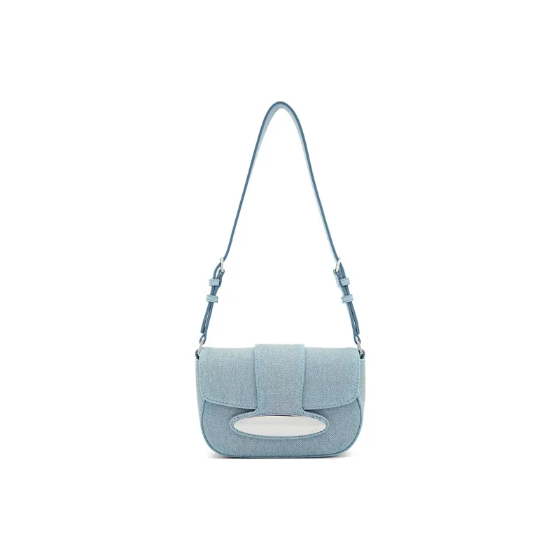 PEDRO PU Shoulder Bag Crossbody Bag Mini Women's Black/Silver/Light Blue-14