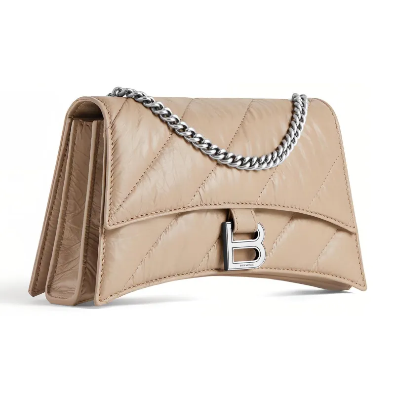 Balenciaga CRUSH Embossed Calfskin Crossbody Bag, Shoulder Bag Mini Women's-2