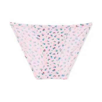 Victoria's Secret PINK Cotton String Bikini Panty / P T F P Underpants Women's 1 Pack Pink Floral