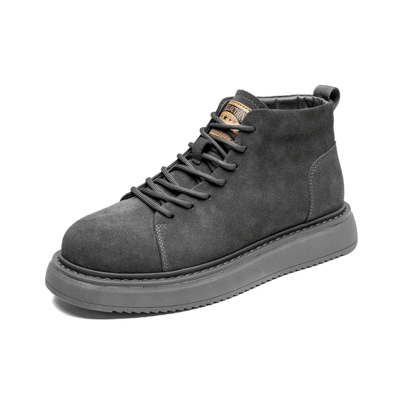Little Red Man Anti Slip Wear Resistant Mid Top Casual Shoes Men-7