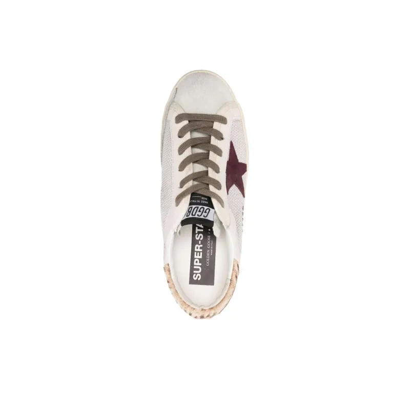 Golden Goose Super Star Low Top Skateboard Shoes Women's Beige-4