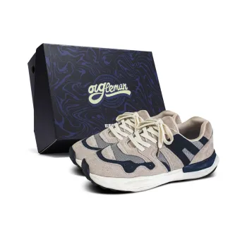 OUGLEMEN Gift Box Set Cushioned Wear-Resistant Slip-Resistant Low-Top Casual Shoes Men's