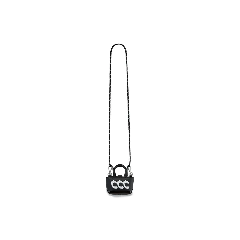 Crying Center PU Earphone Case Mini Unisex Black/White-0