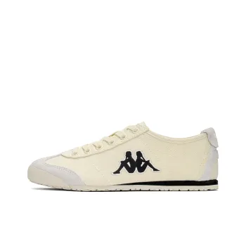 Kappa Back to Back Abrasion Resistant Breathable Slip Resistant Low Top Canvas Shoes Unisex Winter Day White, Black