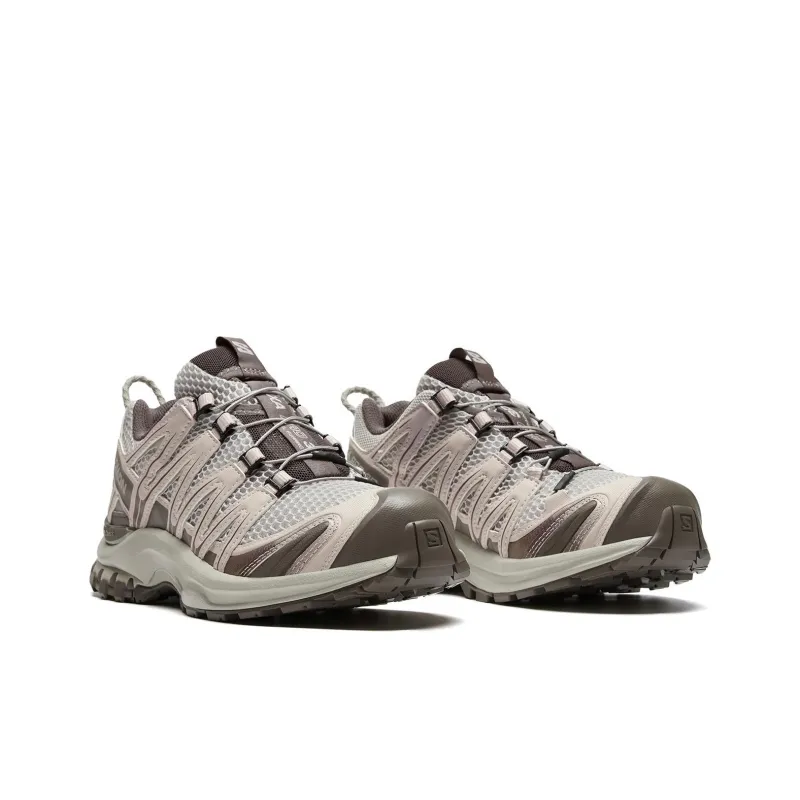 SALOMON XA PRO 3D Low Top Hiking Shoes Unisex Silver Gray Cloud Iron Gray Tranquil Purple-2