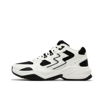 361° Sailing Series Anti Slip And Wear Resistant Warm Mid Top Casual Shoes Men's White Black