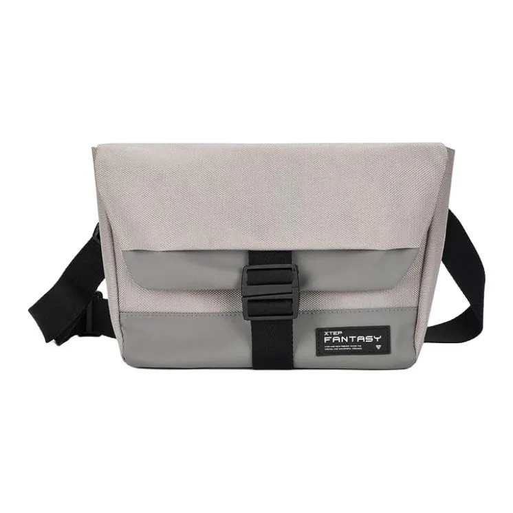 XTEP Fabric Crossbody Bag Shoulder Bag Unisex Black/Gray-4