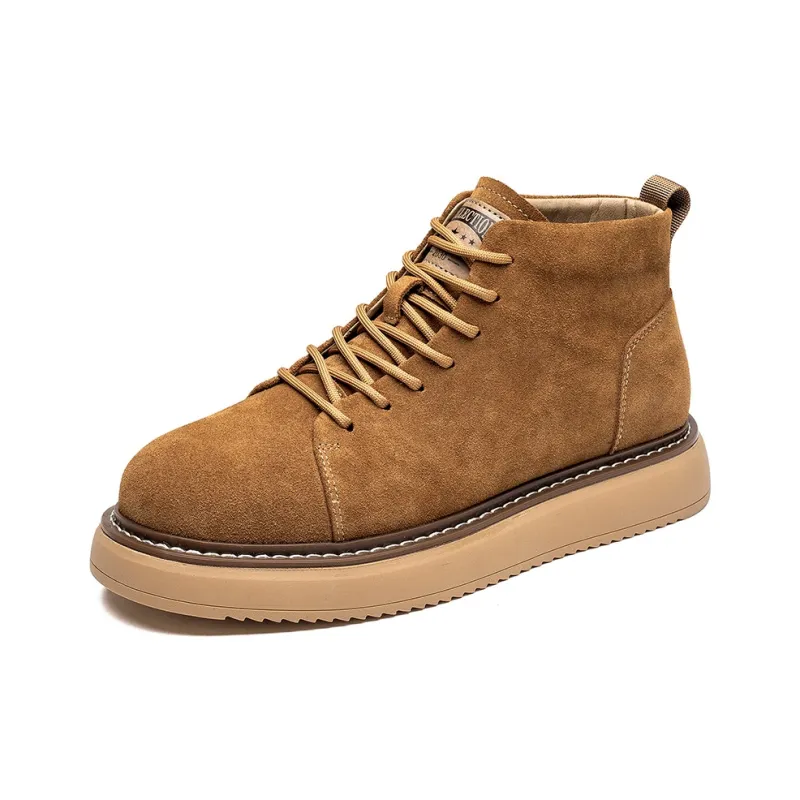 Little Red Man Anti Slip Wear Resistant Mid Top Casual Shoes Men-1