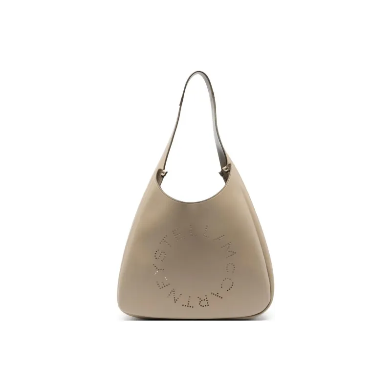 Stella McCartney Polyurethane Tote Bag, Shopping Bag, Handbag Women's Beige-0