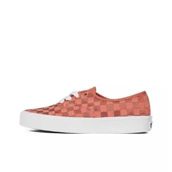 Authentic Vans 'Embroidered Checkerboard   Orange'