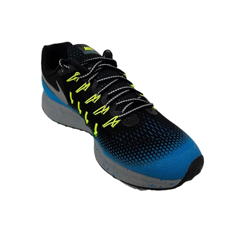 Nike Pegasus 33 Anti Slip Wear Resistant Low Top Running Shoes Unisex White Blue-3
