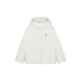 Cream White 90% Gray Duck Down Lightweight Hooded Style