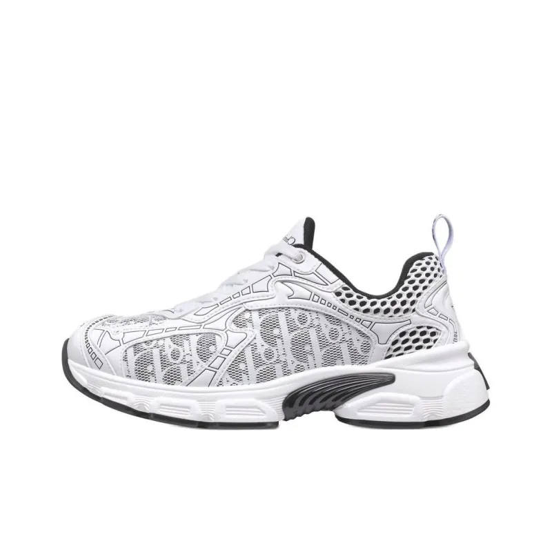 DIOR Vibe Monogram Casual Shoes Women's White-0