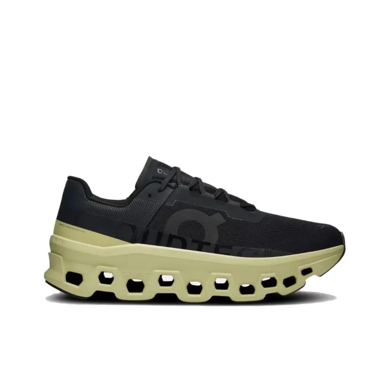 On CloudmOnster Running Shoes Men Low-top Black-1