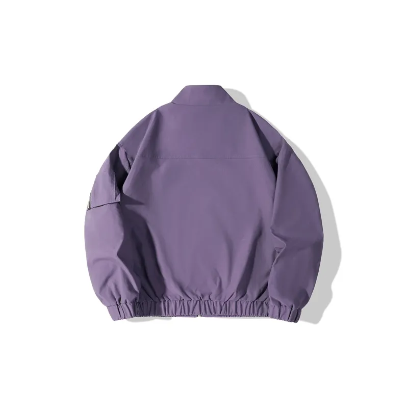 MZ Loose Fit Versatile Comfortable Stand Collar Jacket Unisex-3