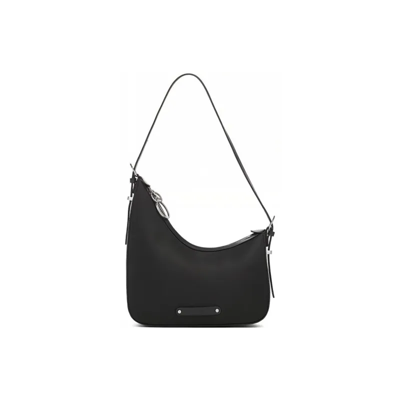 LI NING 1990 Cow Leather Crossbody Bag Regular Women's Black-4