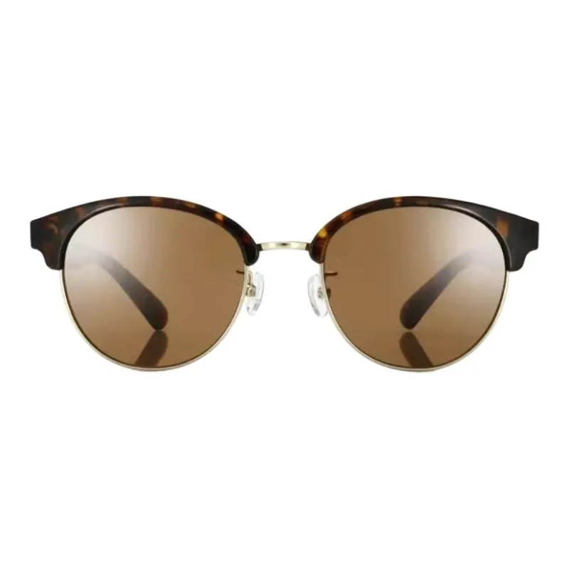 JINS TR90 Round Sunglasses Women's Tortoiseshell-1