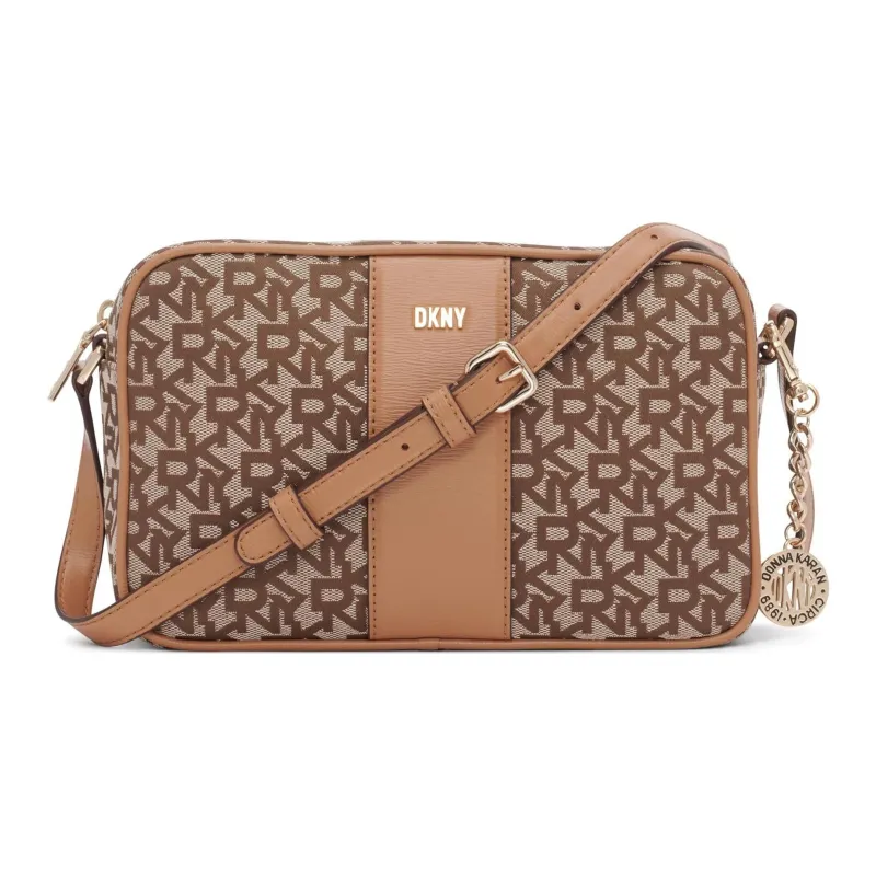 DKNY Polyester Crossbody Bag Shoulder Bag Regular Women's Brown-3