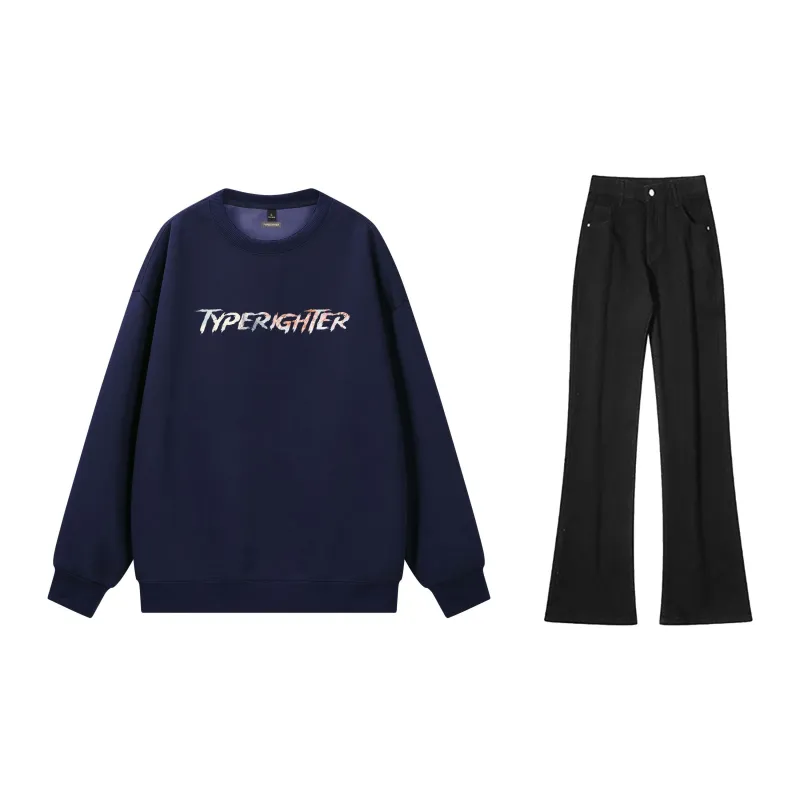 TYPERIGHTER Sweatshirt Set Unisex-13