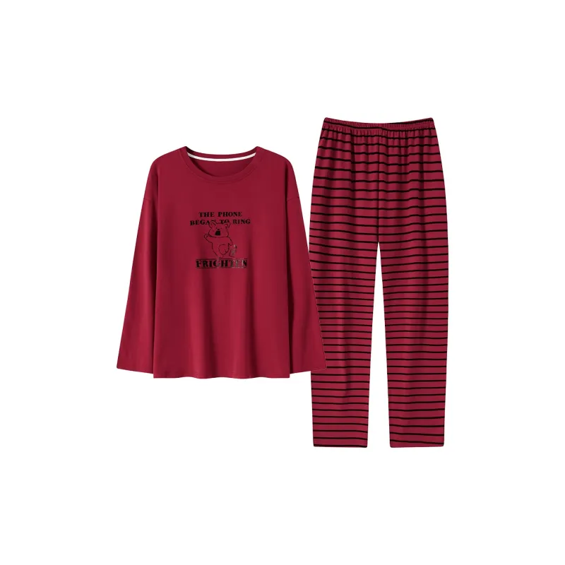 Mulong Family Pajama Set Men's Red-0