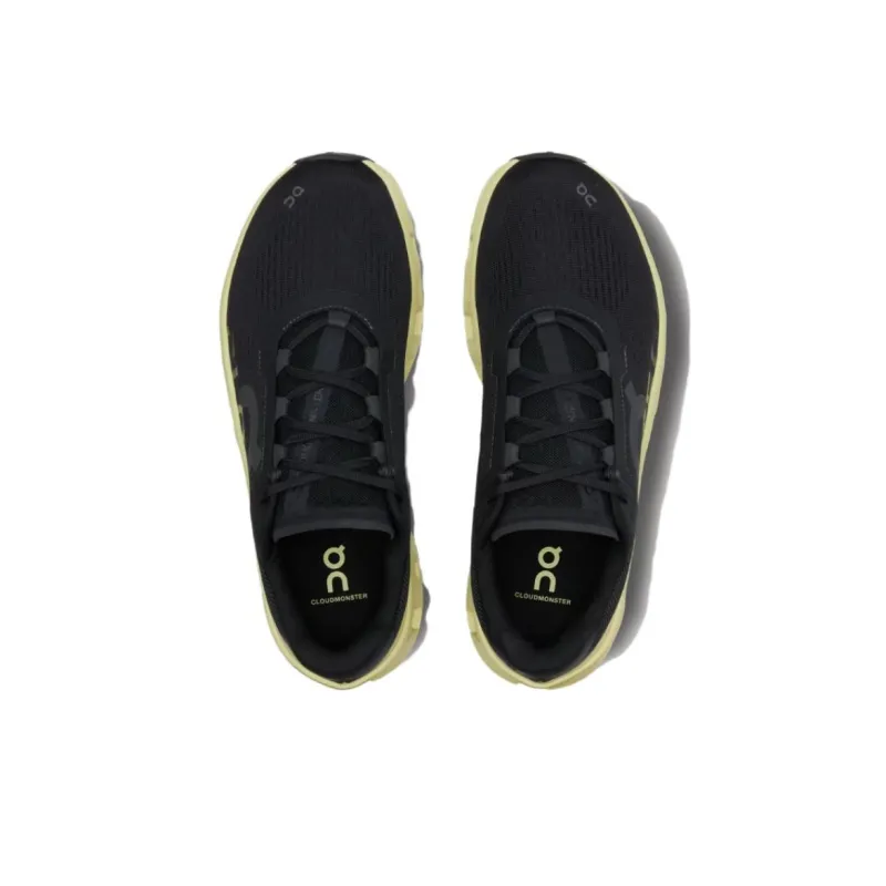 On CloudmOnster Running Shoes Men Low-top Black-3